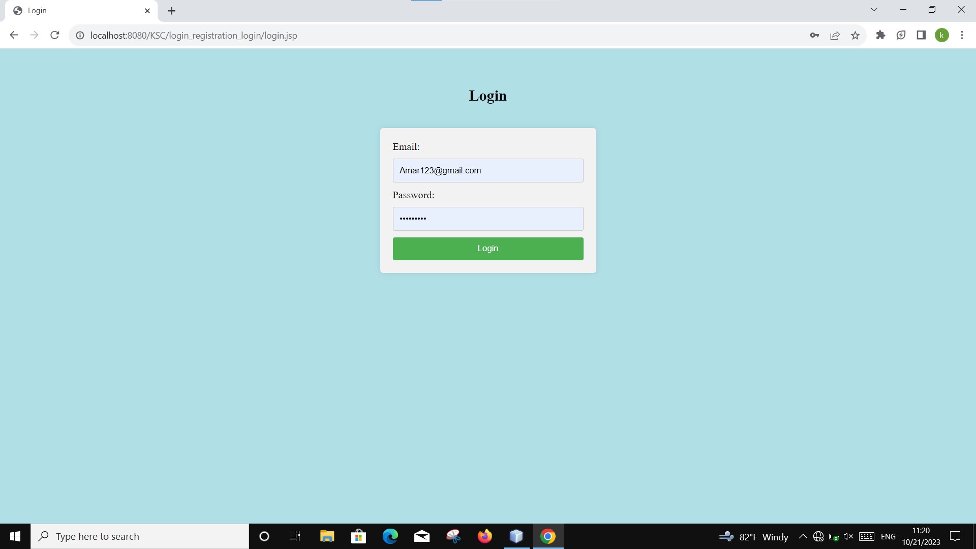 Login Page